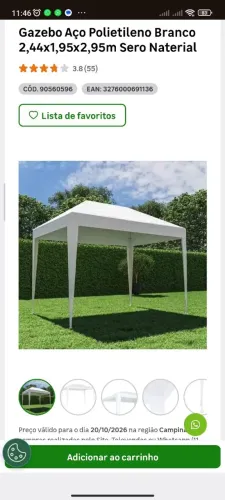 Tenda/Gazebo 2 x 3