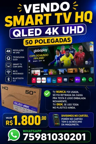 Smart TV HQ QLED 4K UHD 50 POLEGADAS