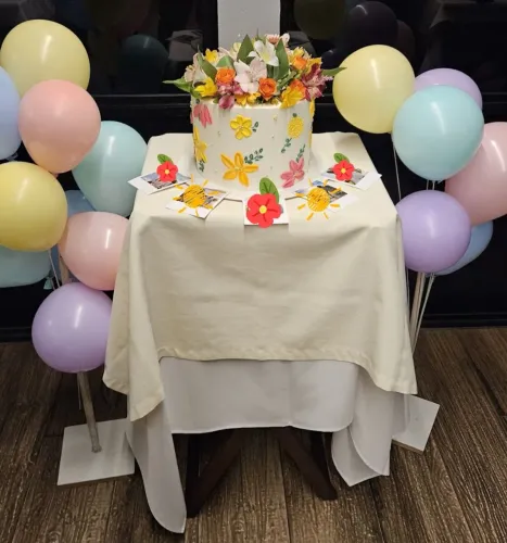 *Suporte grande para arranjo de balão de festa, tipo centro de mesa*.