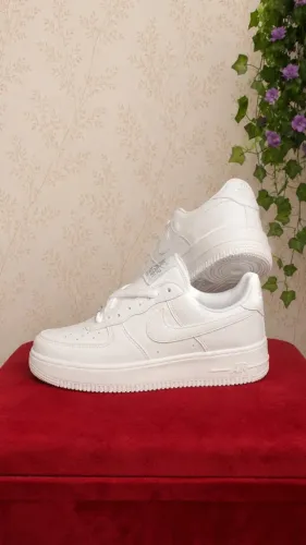 Tênis Nike Air Force 1 Feminino Branco Total - Entrego em Mãos - Tam 36