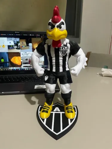 Boneco Mascote Galo Doido Atlético-MG