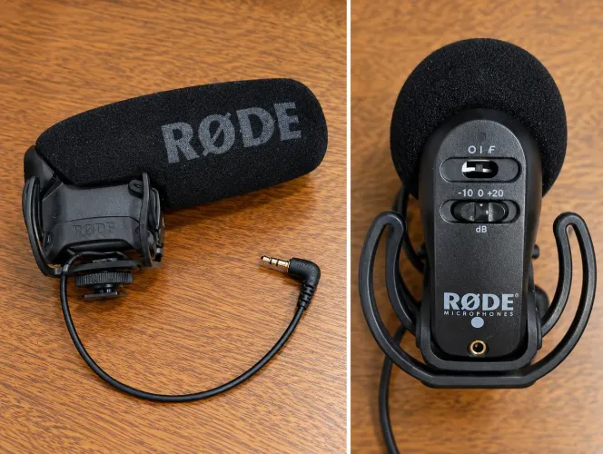 Microfone RØDE VideoMic Pro Shotgun para Câmera + Shock Mount