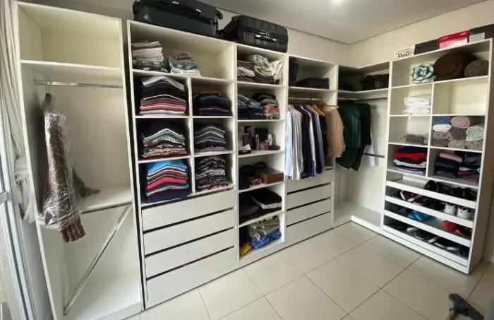 Closet planejado alto padrão, visita técnica grátis