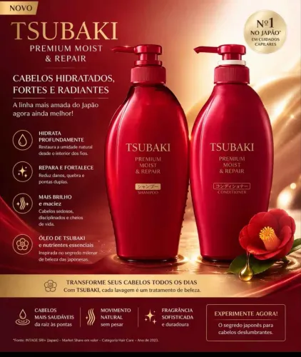 Shampoo e Condicionador TSUBAKI