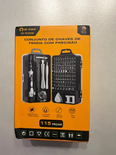 Jogo de chaves de fenda com 115 peças 1kit ferramentas novas