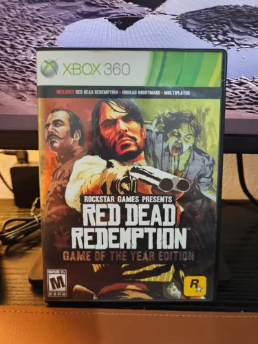 Game Jogo Red Dead Redemption 1 Game of The Year Edition Xbox 360 + Undead Nightmare