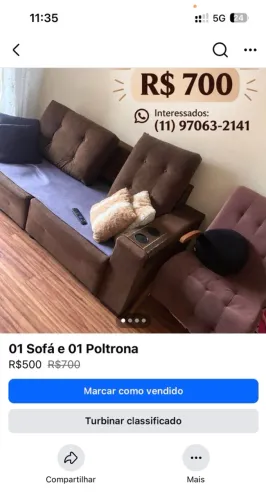Sofá e Poltrona