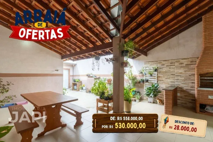 Casa térrea com 2 dormitórios à venda, 147 m² por R$ 530.000,00 - Parque Residencial Jundi