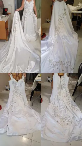 Vestido de noiva com cauda