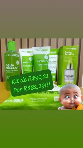 Kit ácido salicílico com 10% sobre o valor da oferta por tempo limitado.