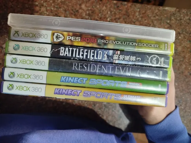 Lote 6 jogos xbox 360