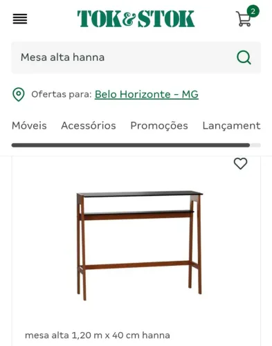 Bancada alta  tok stok