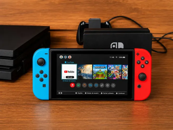 Nintendo switch V2 impecável