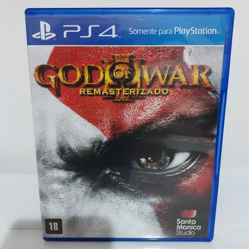 God Of War 3 Remasterizado PS4 PS5 Midia Fisica Capa Azul