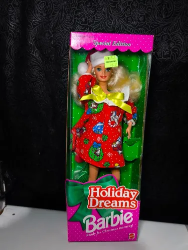 Boneca antiga barbie lacrada Holiday Dreams