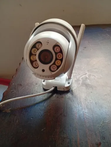 Câmera de Segurança IP Wi-Fi Dome PTZ Externa - Visão Noturna Colorida e Rotação 360°