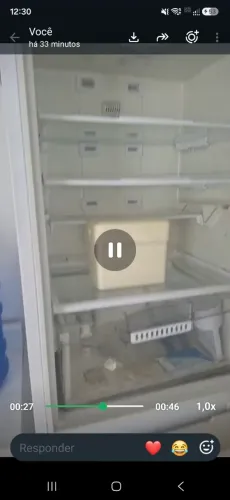 Geladeira e fogão usados