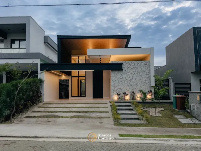 Casa Plana No Terras Alphaville Ceará com 4 quartos em Cidade Alpha - Eusébio - CE