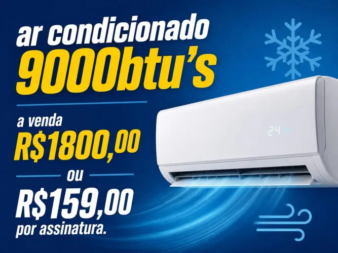 Vendo ar condicionado 9000btu's Samsung ou alugo
