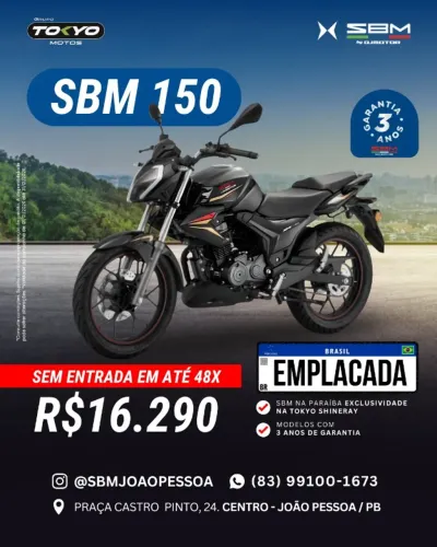 SBM 150 2026 ABS - Financie 100% Sem Entrada Em Até 48x
