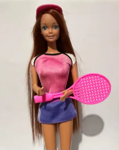 Barbie Vintage Glitter Hair Ruiva 