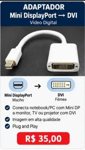 Adaptador Mini DisplayPort ? DVI