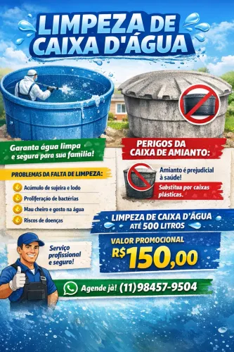 Lavagem caixa d?agua 