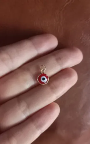 Pingente novo de ouro 18k Olho grego