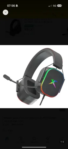 Headset Gamer Com Fio Xtrike-me Gh-606 Metallic Com Led Rgb Preto