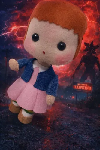 Boneco em feltro série 