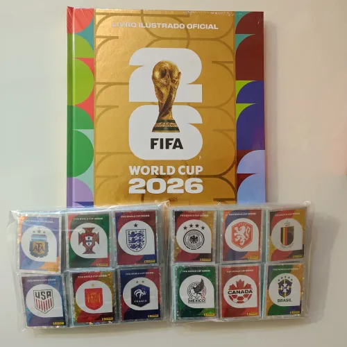 Álbum Dourado Copa 2026 Lacrado Completo + Extra Sticker Mbappe