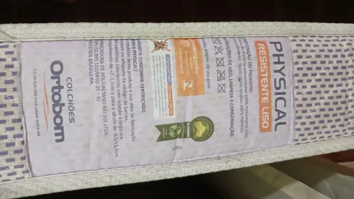 Colchão solteiro ortobom D20