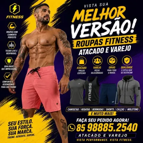 bermuda fitness atacado