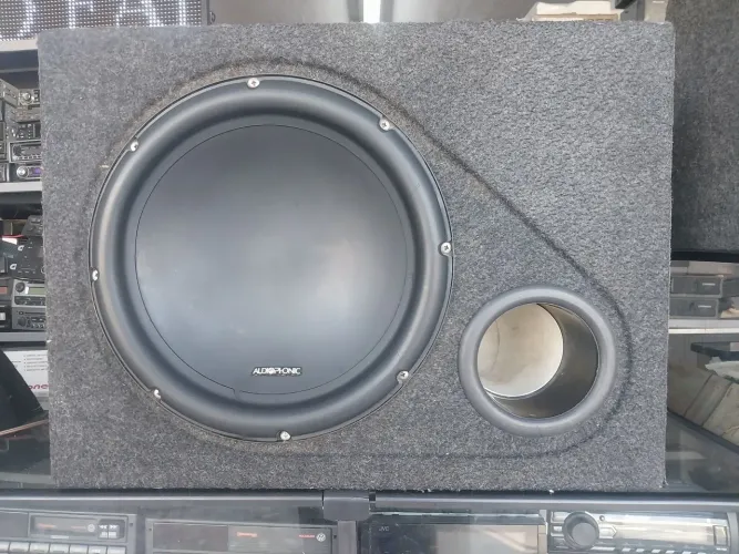 Caixa Dutada com Subwoofer Audiophonic Club 12 Polegadas Bobina Dupla 2+2
