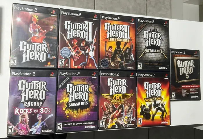 Coleção guitar Hero ps2
