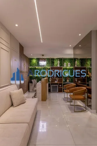 Caminho das Árvores - Sala à Venda Alto Padrão 80m² Mobiliada - Aceita Financiamento