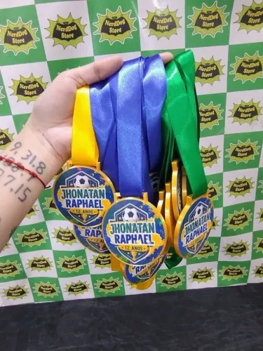 Medalhas Exclusivas pro Seu Evento - Homenagem Holográfica Presente Brinde - NerdDog Store