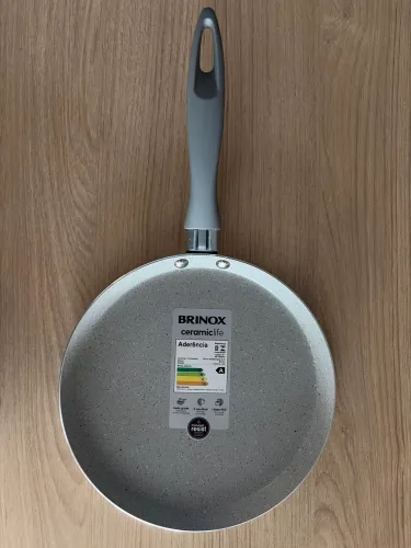 Tapioqueira Brinox Antiaderente Ceramic Life Marble Blend com Indução Cinza Claro