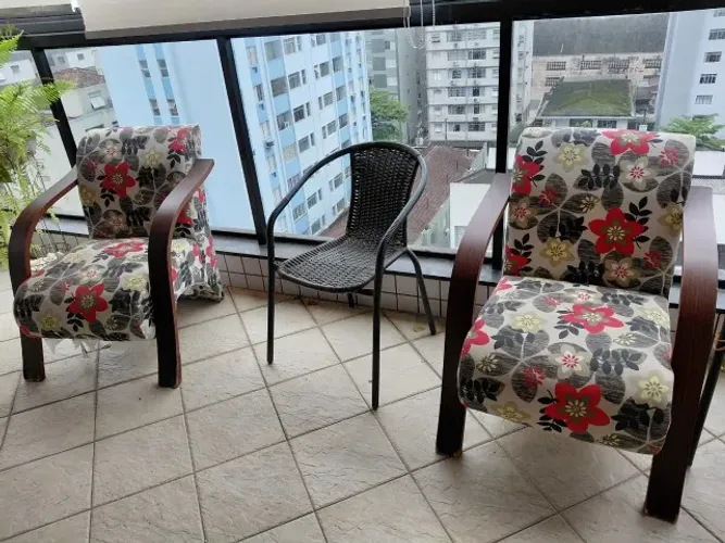 Par de Poltronas Decorativas Florais