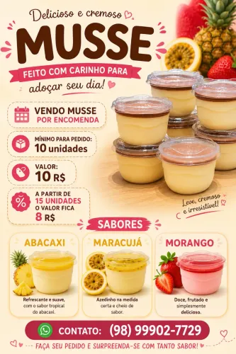 MUSSE PRA FESTA, ANIVERSÁRIO E ETC?