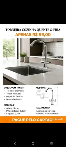 Torneira Quente e Fria