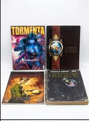 Lote De 9 Livros E Suplementos De Rpg - D&D, Gurps E Tormenta