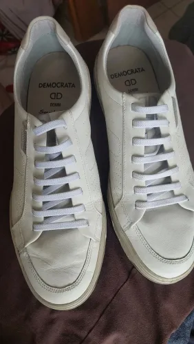 Sapatênis Democrata Branco Off-white 42/43 Usado 1 Vez Cheiro de Novo Ainda