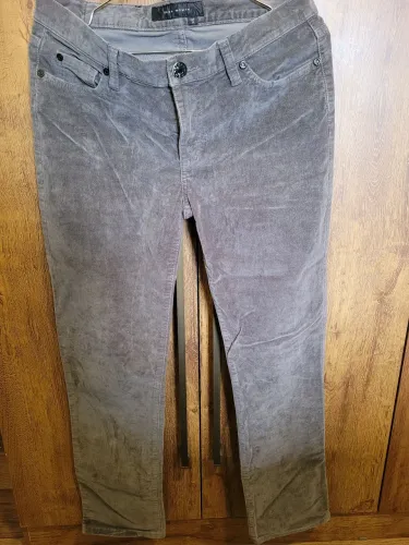 Calça Jeans Zara Veludo Cinza .Original