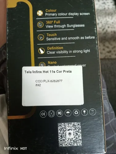 Tela de celular infinix hot 11s 