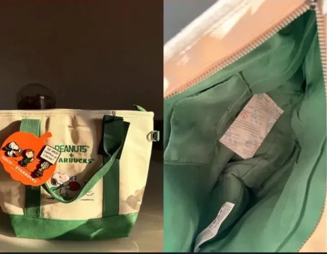 Bolsa Snoopy starbucks