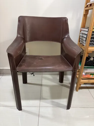 Cadeira vintage de couro