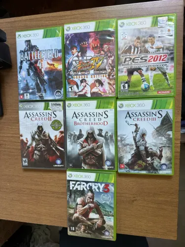 LOTE DE 7 JOGOS ORIGINAIS DE XBOX 360( ENVIO OLX PAY)