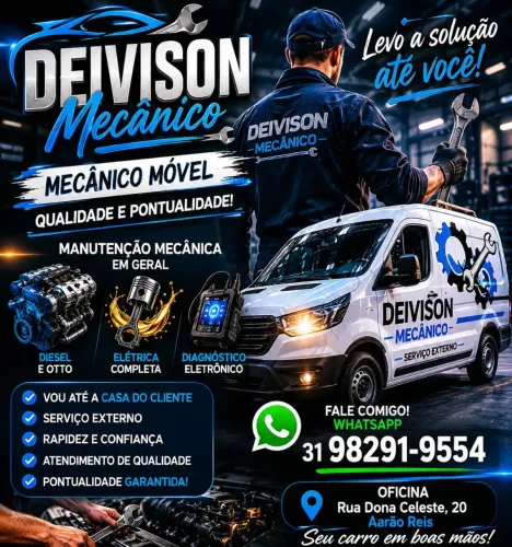 Mecânico carros pequeno caminhão e ônibus . 
