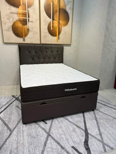 Cama casal + box baú 